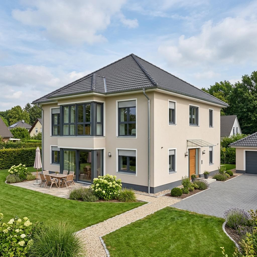 Stadtvilla Stadtvilla Zelt 140 von Heinz von Heiden Massivhäuser mit Zeltdach — 140 m²