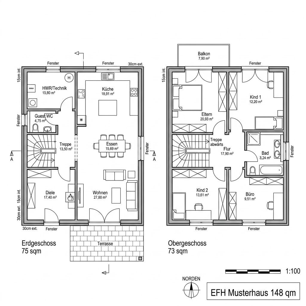 Grundriss GRIFFNER Smart von GRIFFNER — 148 m², 5 Zimmer