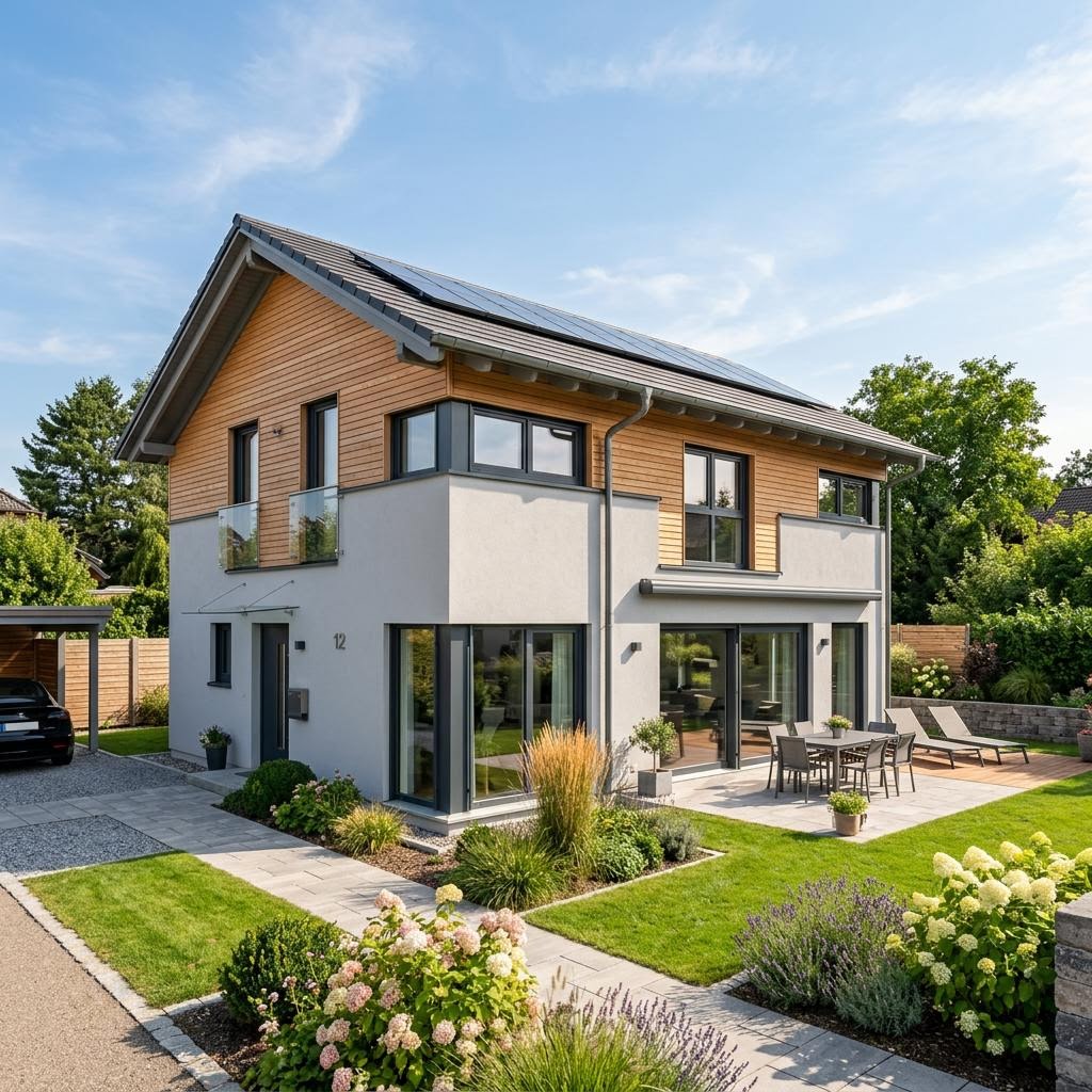 Holzhaus Landhaus Ilz von Sonnleitner Holzbauwerke — Familienhaus mit großem Wohnbereich