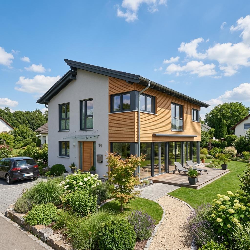 Holzhaus Pultdachhaus Inn von Sonnleitner Holzbauwerke — modernes Haus mit Pultdach
