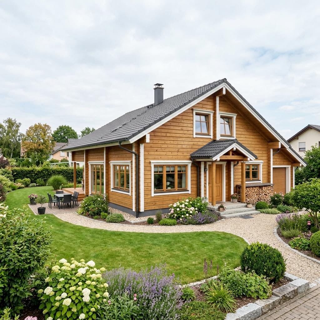 Blockhaus Fantasia 188 von Honka — finnischer Massivholz-Blockbau mit 188 m²