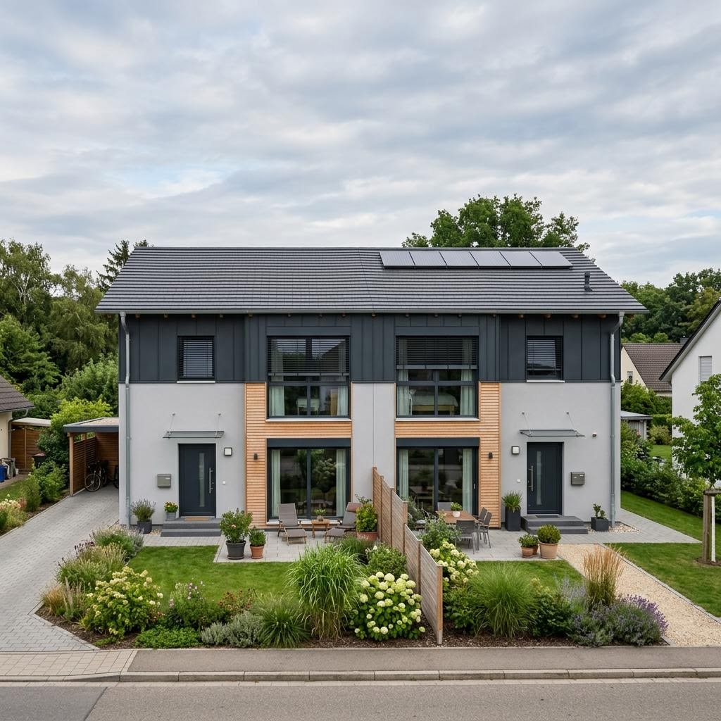 Doppelhaus Doppelhaus Twin Classic 130 von Keitel-Haus — Satteldach, 130 m²