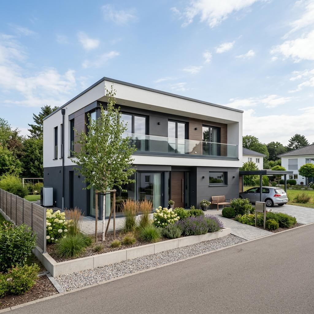 Kubushaus Kubushaus Vetro 168 von DAVINCI HAUS — Fertighaus mit rund 168 m²