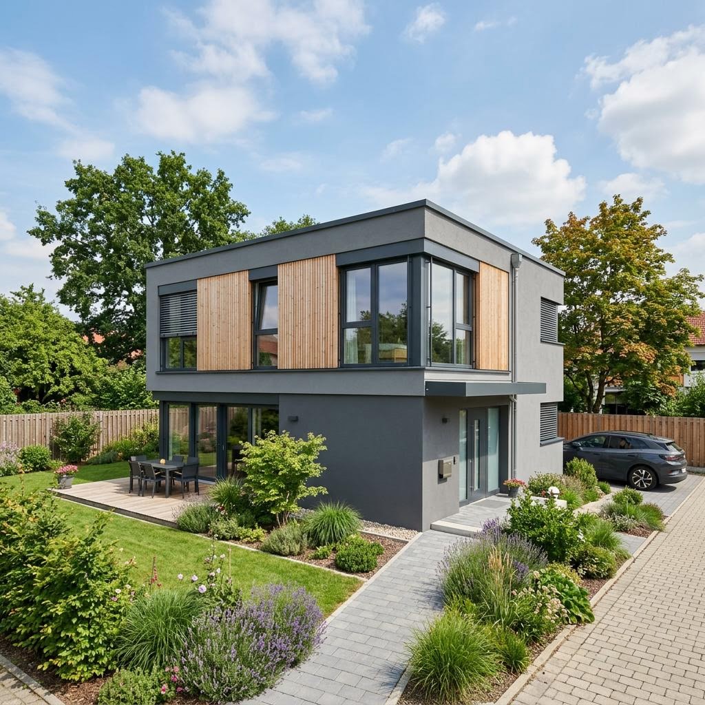 Kubushaus GRIFFNER Kubus von GRIFFNER — kubisches Designhaus mit Flachdach