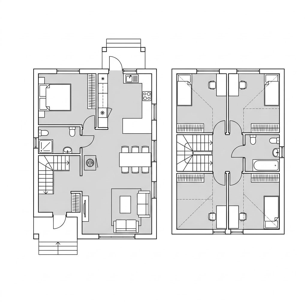 Grundriss Landhaus – 147 m² Landhaus mit 5 Zimmern