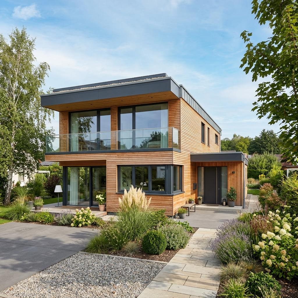Flachdachhaus Flachdach Kubus 195 von LUXHAUS — Fertighaus mit rund 195 m²