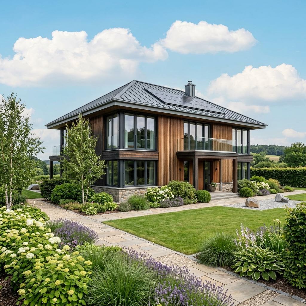 Luxusvilla & Designerhaus City Villa 210 von ARGE-HAUS — Fertighaus in Holztafelbau mit rund 210 m²