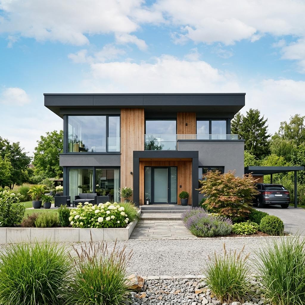 Luxusvilla & Designerhaus ART 5 Beispiel 6 von HUF HAUS — Fertighaus mit rund 245 m²