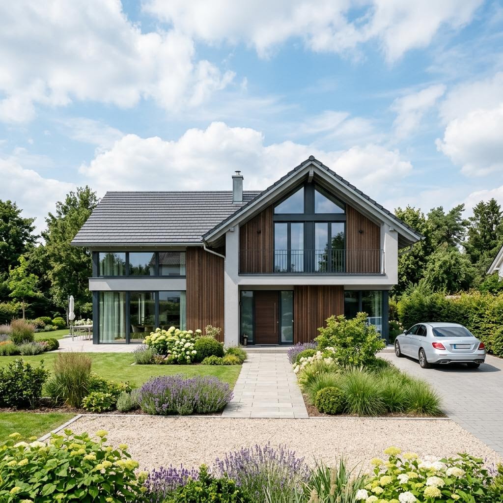 Luxusvilla & Designerhaus MODUM 10 Beispiel 8 von HUF HAUS — Fertighaus mit rund 232 m²