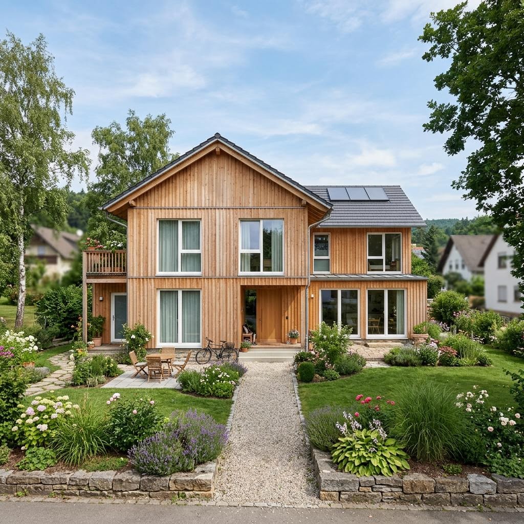 Mehrgenerationenhaus Mehrgeneration Familienhof 208 von Albert Haus — Fertighaus in Holztafelbau mit rund 208 m²