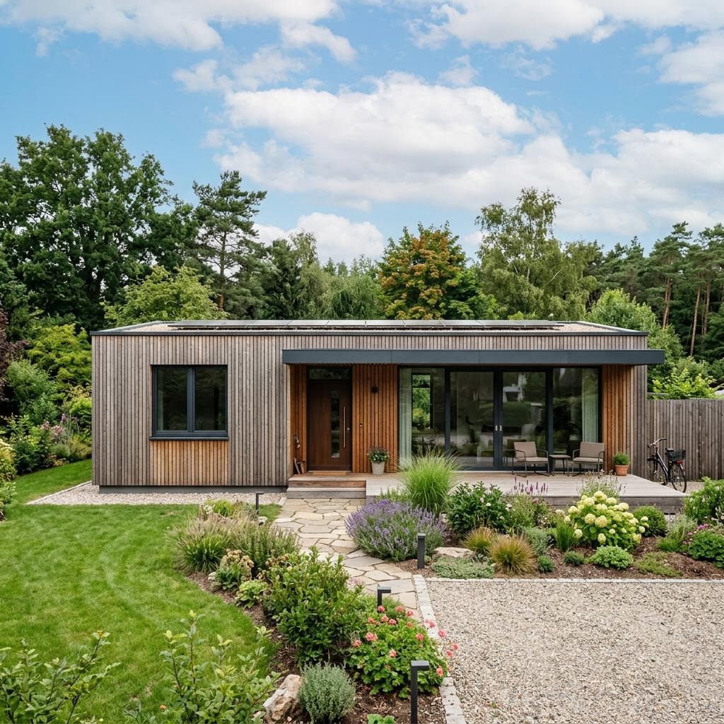 Modulhaus Modulhaus Autark 96 von Wohnwagon — Massivholzbau mit rund 96 m²