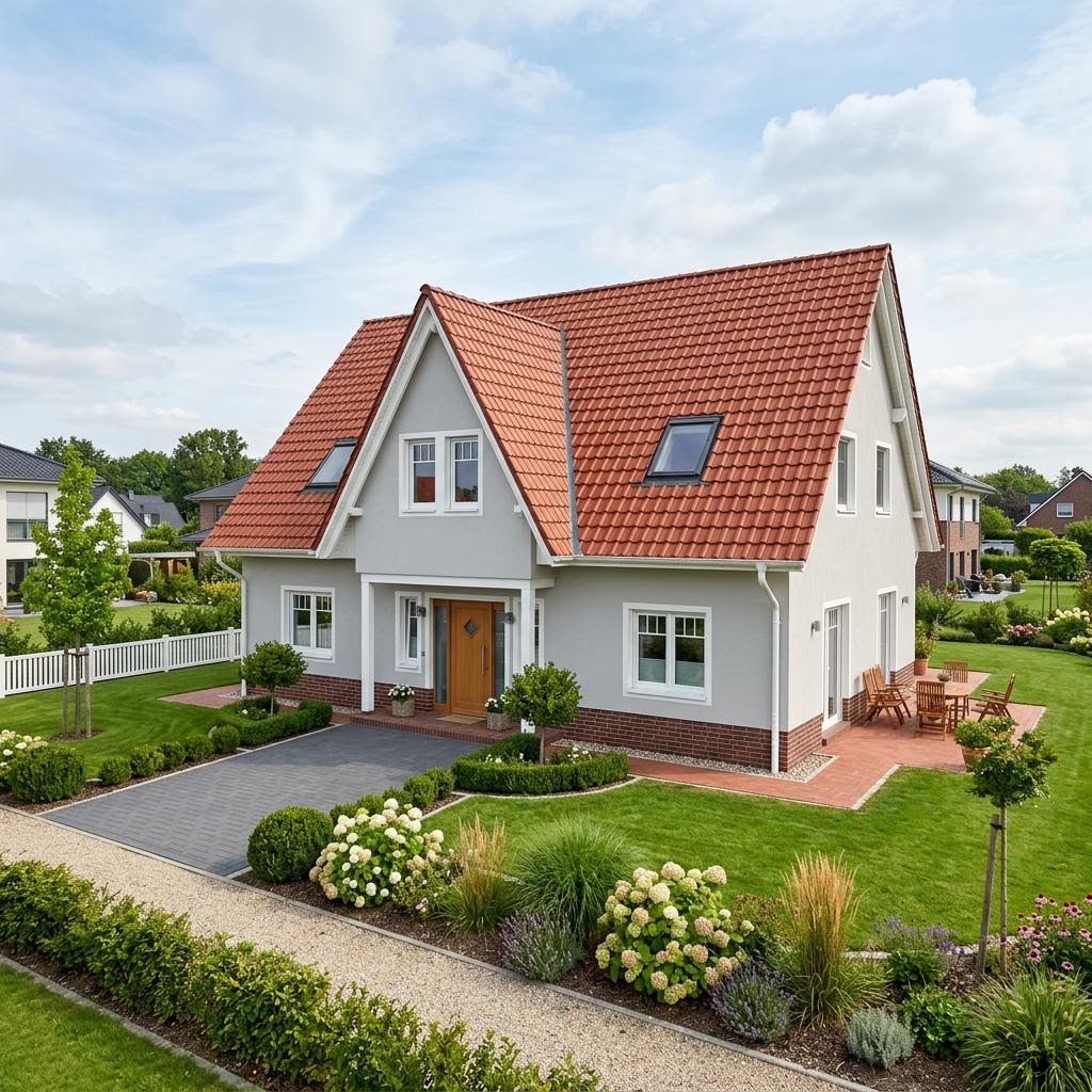 Kapitänshaus Emden 135 von Nordic Haus mit Satteldach und Klinkerfassade — 135 m²