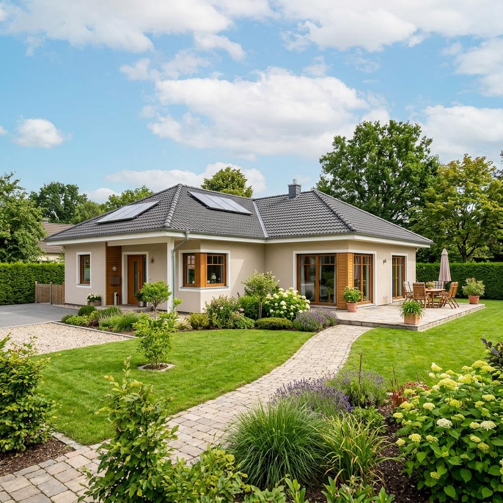Winkelbungalow Winkelbungalow WB 118 von ScanHaus Marlow — Holztafelbau mit 118 m²