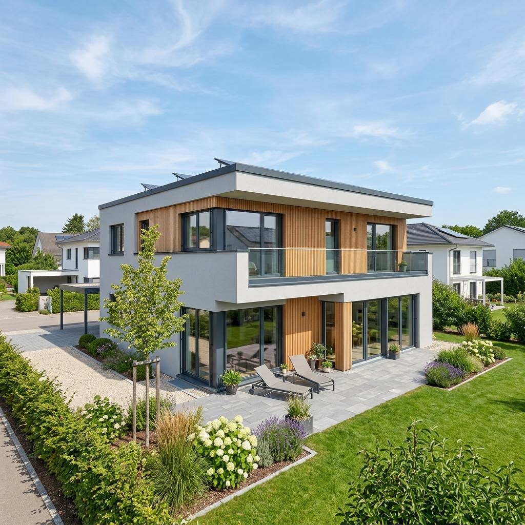 Einfamilienhaus Flair Flach 136 von SchwörerHaus mit Flachdach — 136 m²