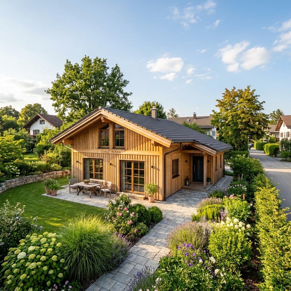 Chalet Chalet Rofan von Sonnleitner Holzbauwerke mit Satteldach und Holzfassade