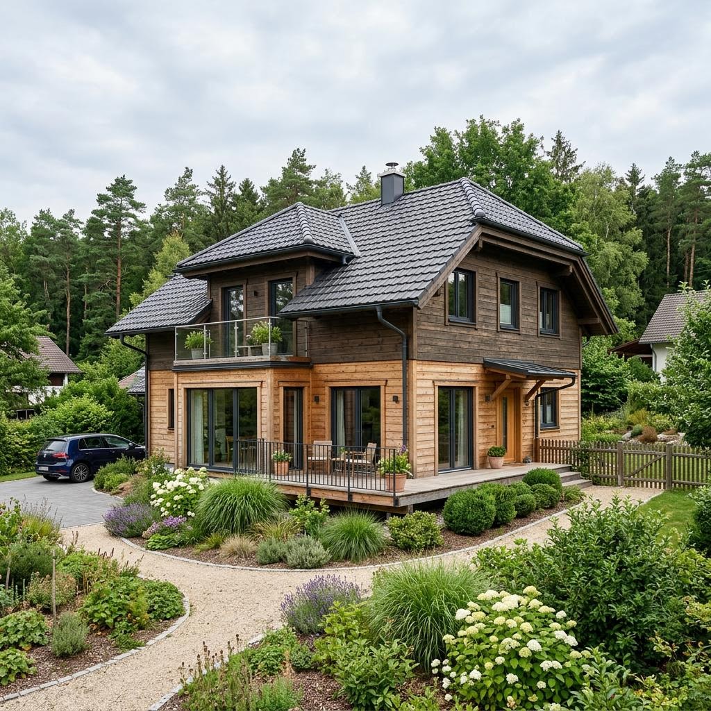 Ferienhaus Tauern 102 von Alpin Chalets Tirol als großes Alpenchalet mit Krüppelwalmdach