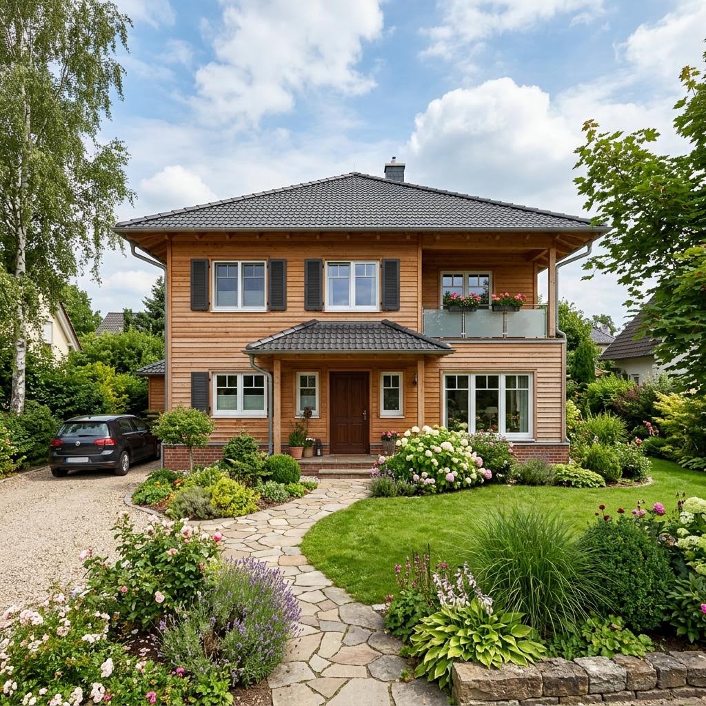 Stadtvilla City Villa 158 von ARGE-HAUS — Fertighaus in Holztafelbau mit rund 158 m²
