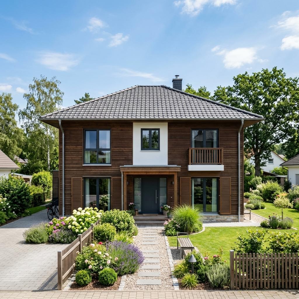 Stadtvilla Öko Stadtvilla 164 von Beilharz Haus — Fertighaus in Holztafelbau mit rund 164 m²