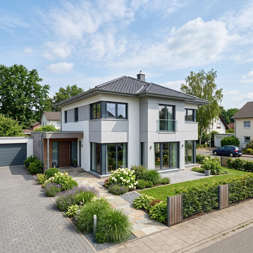 Stadtvilla Villa Sereno 148 von DAVINCI HAUS — Fertighaus mit rund 148 m²
