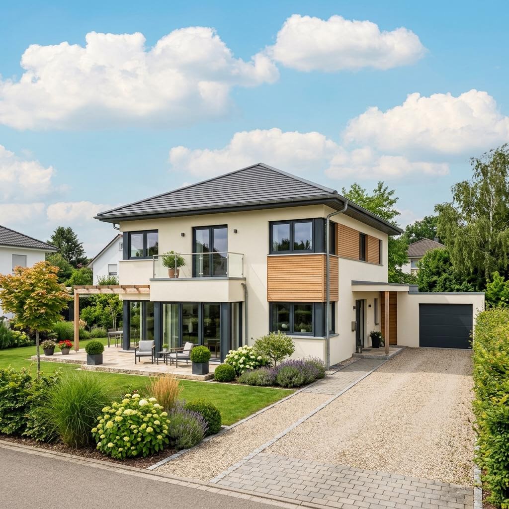 Stadtvilla Modern 162 von Econ Das Haus — Massivhaus mit Walmdach