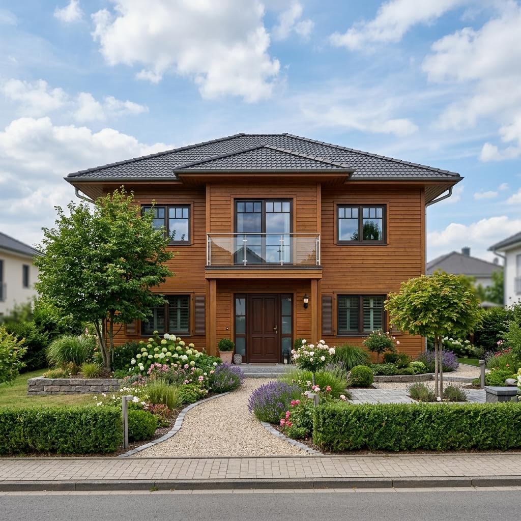 Stadtvilla Charakterhaus 172 Stadtvilla von Fertighaus WEISS — Fertighaus mit rund 172 m²