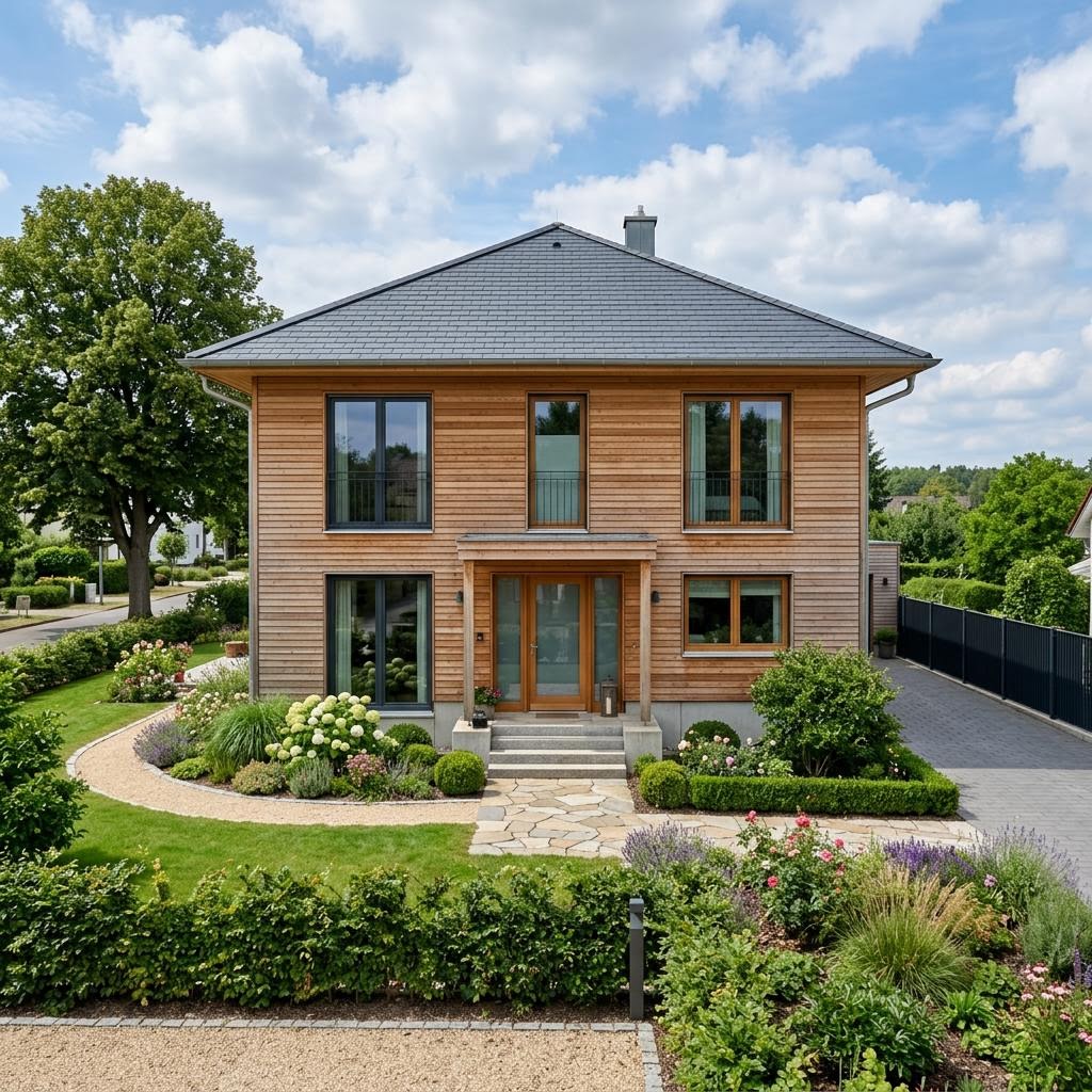 Stadtvilla Quadro 142 von Fingerhut Haus — Fertighaus in Holztafelbau mit rund 142 m²
