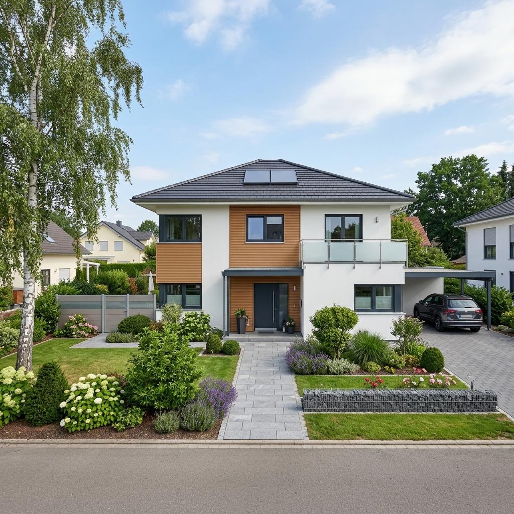 Stadtvilla Starnberg von Isartaler Holzhaus — repräsentatives Holzhaus mit Walmdach