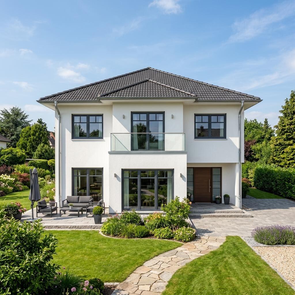 Stadtvilla Signus von Kern-Haus mit Zeltdach — Massivhaus mit 154 m² und Galerie