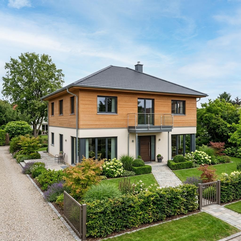 Stadtvilla ComfortStyle 11.02 W von Living Haus — Holztafelbau mit rund 146 m²