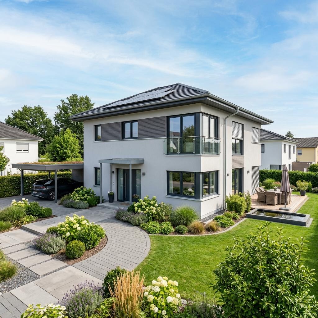 Stadtvilla Maxime 1000 von Viebrockhaus — Massivhaus mit sieben Zimmern und Walmdach