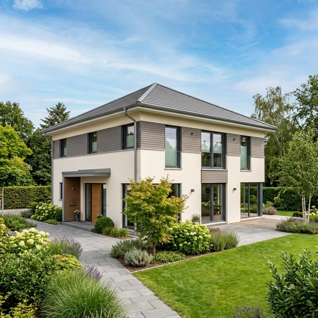 Stadtvilla Maxime 700 von Viebrockhaus — Massivhaus mit Walmdach und rund 172 m²