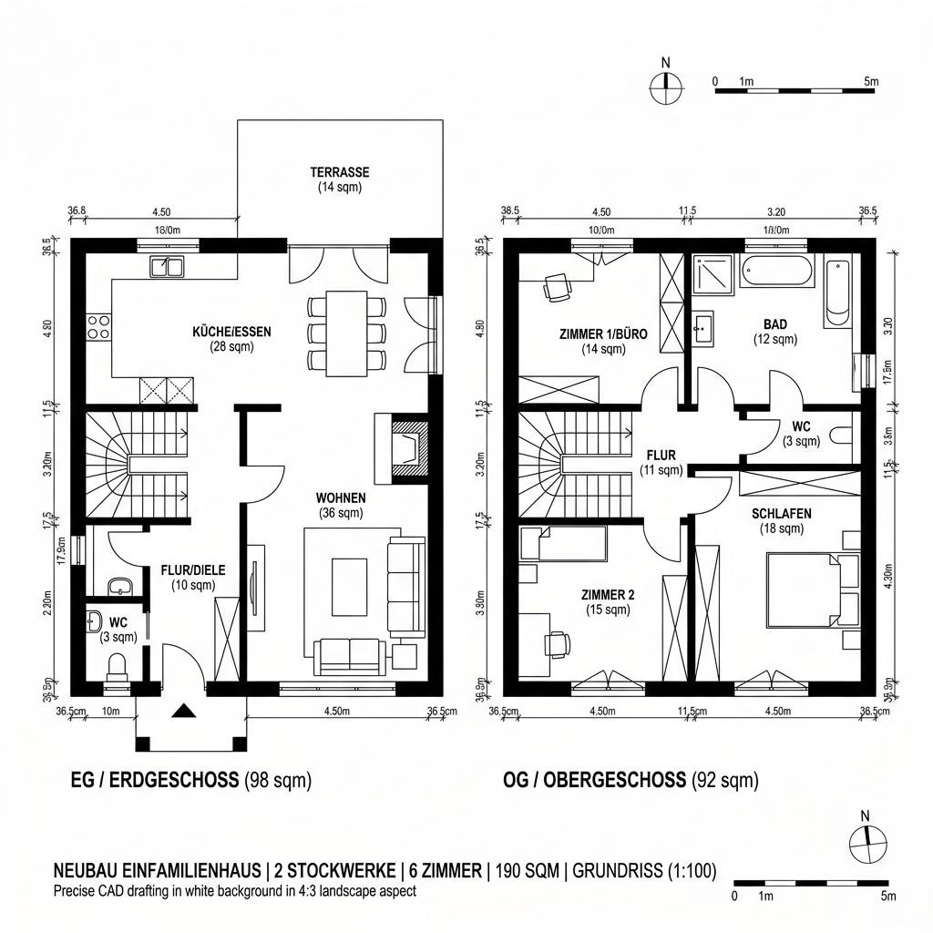 Grundriss Maxime 900 von Viebrockhaus — 190 m², 6 Zimmer