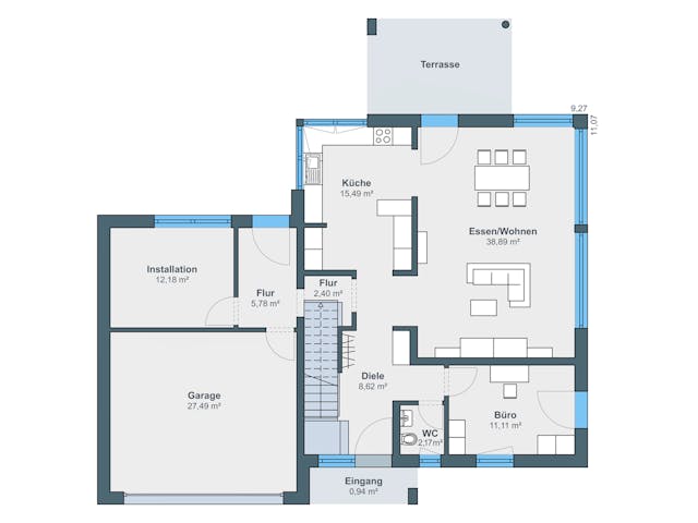 Grundriss Ausstellungshaus Wenden CityLife 700 – Stadtvilla, 178 m², 5 Zimmer
