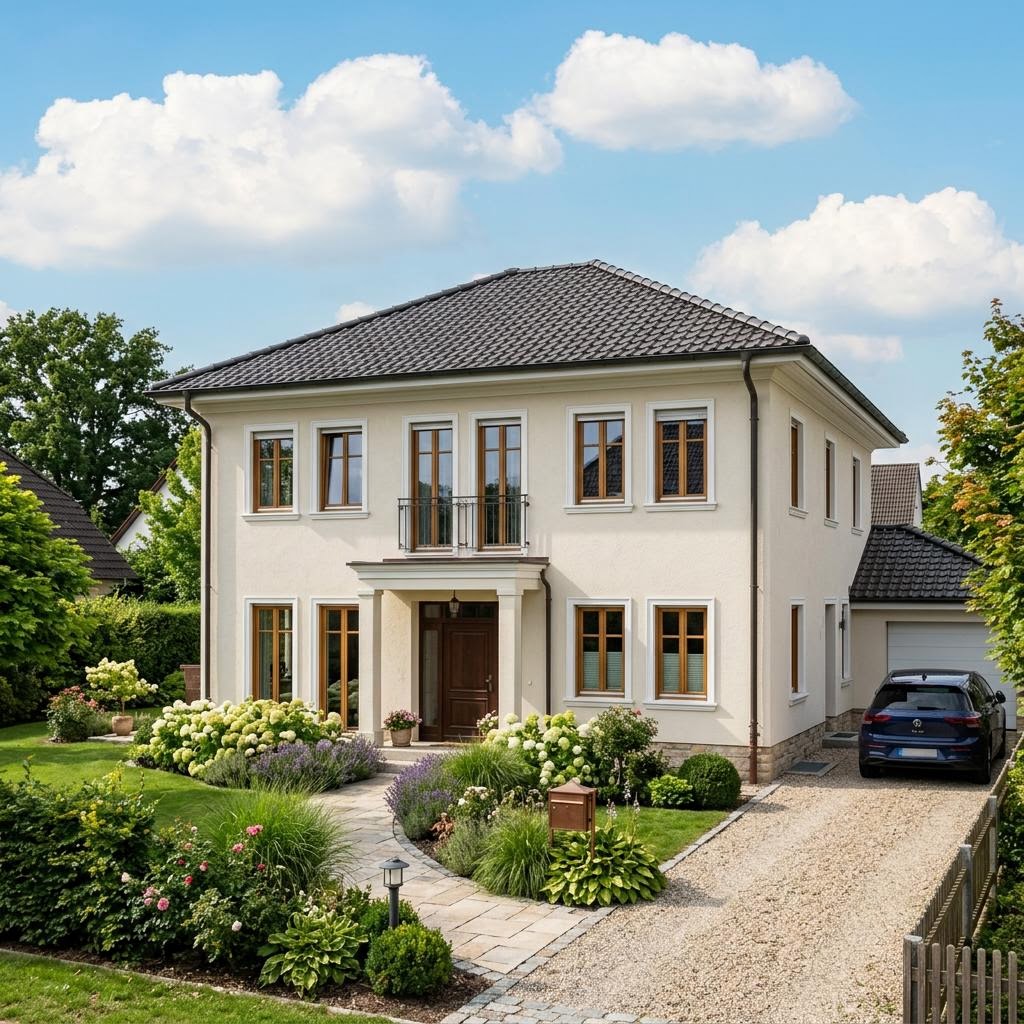 Stadtvilla EDITION D 156 von WEIOTT-Massiv-Haus — Massivhaus mit rund 156 m²