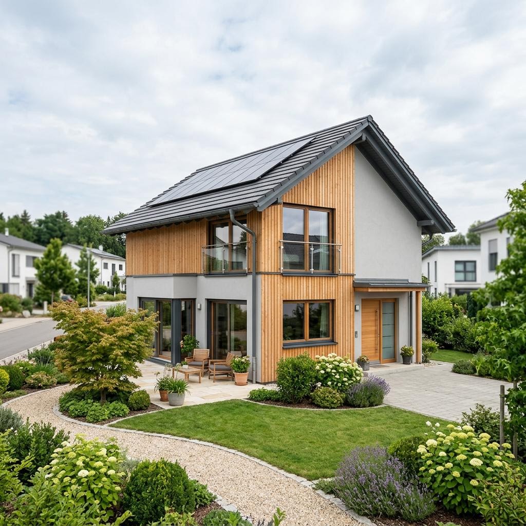 Einfamilienhaus Eco Star 125 von STREIF Haus als Fertighaus mit Satteldach