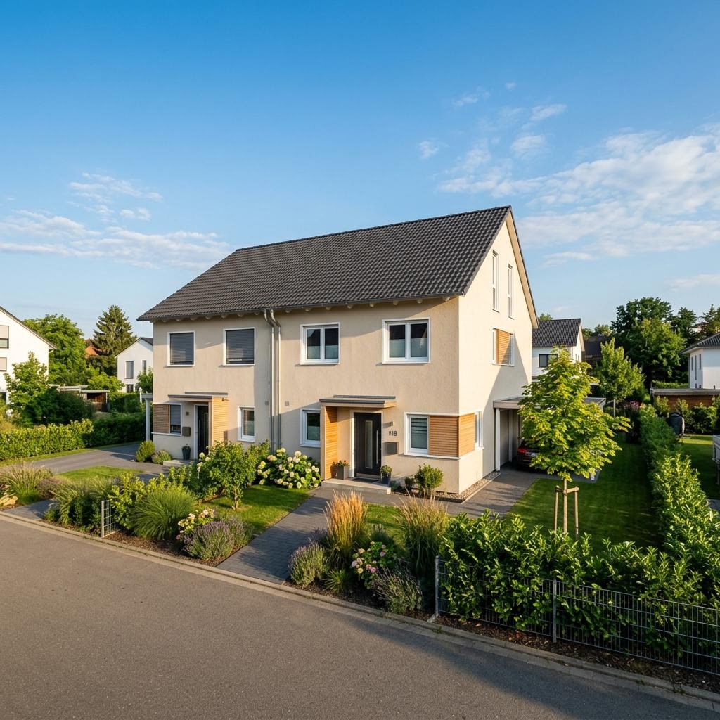 Doppelhaushälfte Doppelhaushälfte Aura D110 von Town & Country Haus Deutschland mit Satteldach und 110 m² Wohnfläche