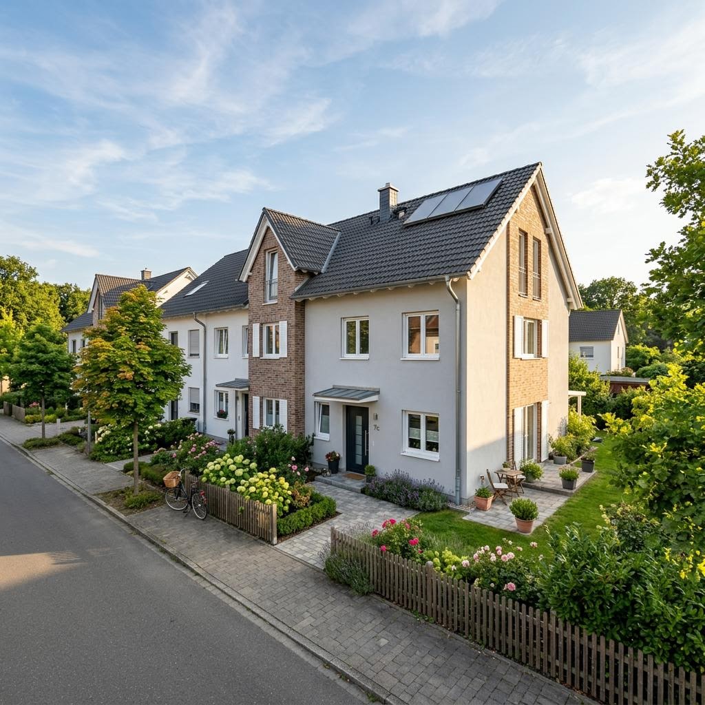 Reihenhaus Reihenmittelhaus Flair R120 von Town & Country Haus Deutschland mit Satteldach und 120 m² Wohnfläche