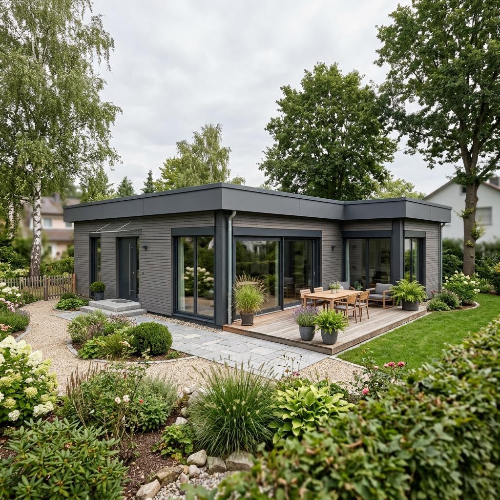 Modulhaus Cube Modul 72 von Vario-Haus — kubisches Holzmodul mit Flachdach und 72 m²