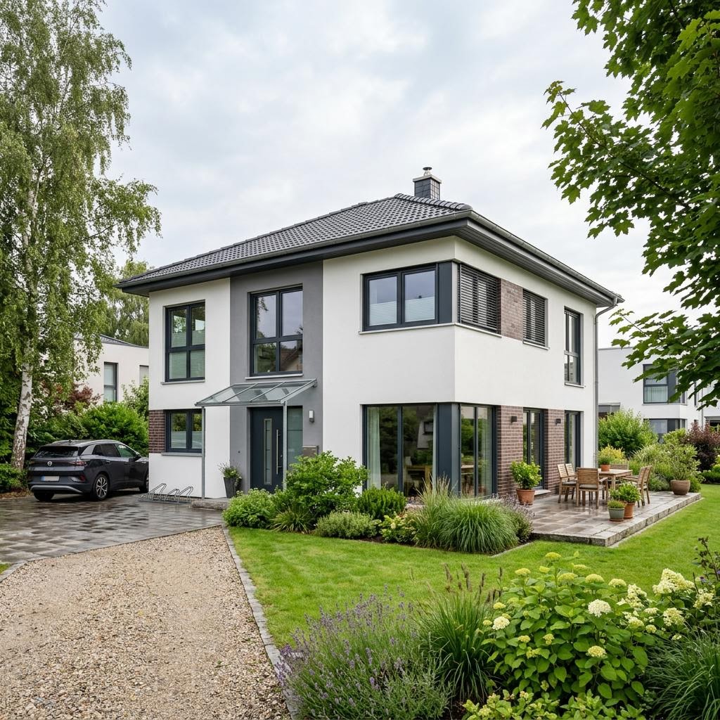 Bausatzhaus EFH Massiv 172 Walmdach von Ytong Bausatzhaus — Massiv-Stadtvilla mit 172 m² für Selbstbauer