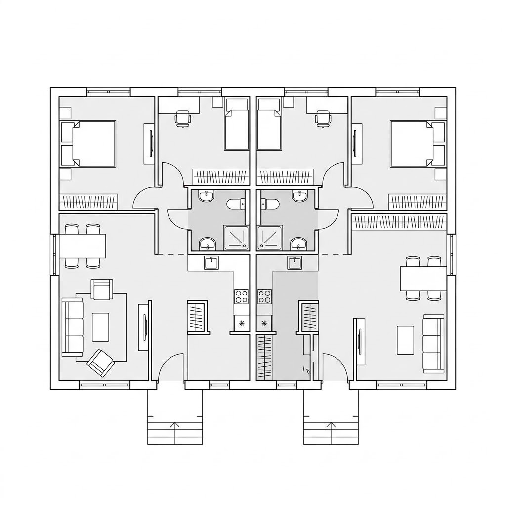 Grundriss Privat 148 – 148 m² Zweifamilienhaus mit 5 Zimmern